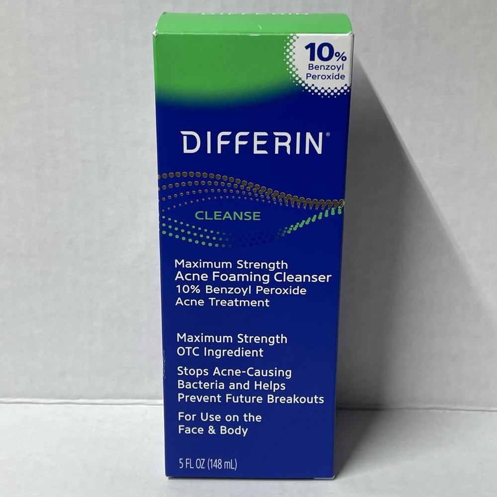 ♣️$6♣️ Differin maximum strength acne foaming cleanse, 5 oz
